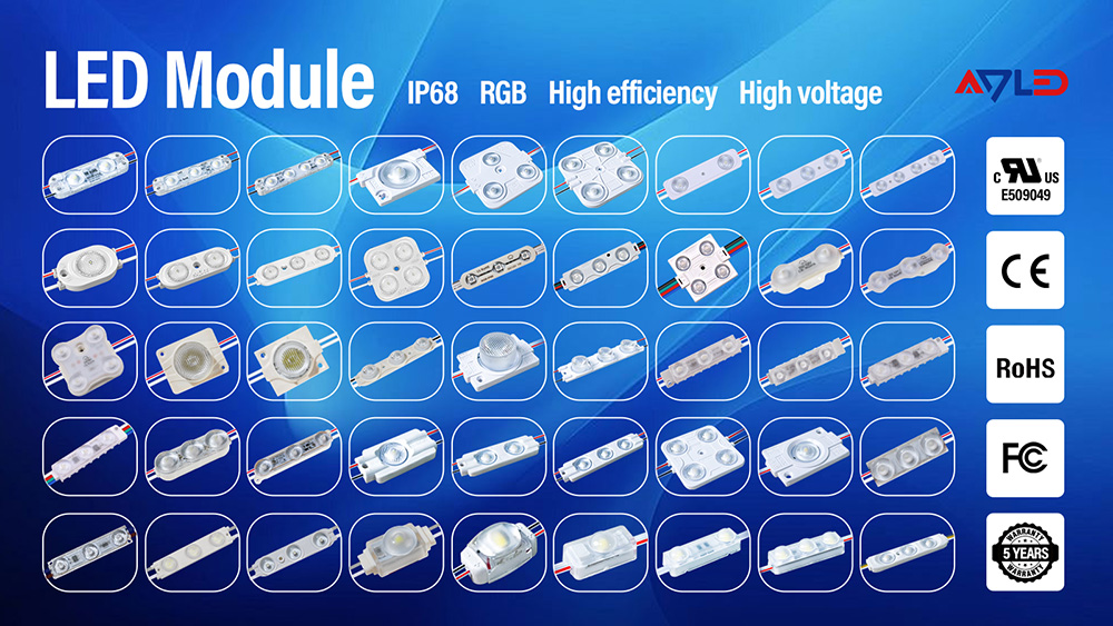 Types of 3 Module LED Light